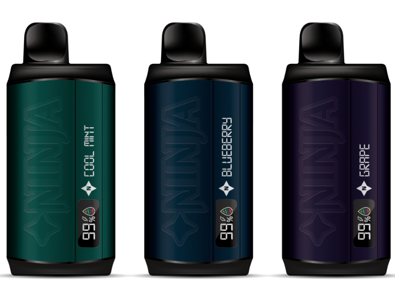 Ninja 8000 Puffs Recarregável e -cigarro descartável - Vaping furtivo e poderoso